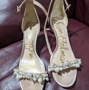 Sam Edelman satin pink heels